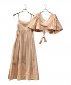 Snidelスナイデル）の古着「アンサンブルワンピース」｜オレンジ