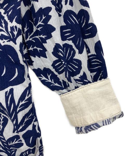 SOU・SOU（ソウソウ）SOU・SOU (ソウソウ) 総柄シャツ ネイビー サイズ:Lの古着・服飾アイテム