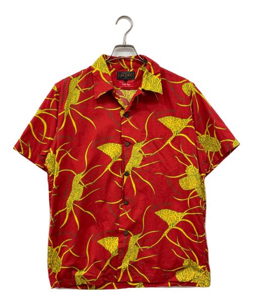 BEAMS PLUS（ビームスプラス）BEAMS PLUS (ビームスプラス) DALE HOPE (デール・ホープ) アロハシャツ レッド サイズ:Lの古着・服飾アイテム