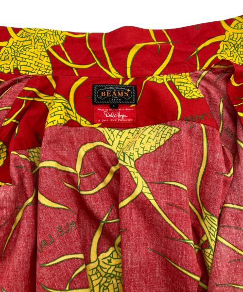 BEAMS PLUS（ビームスプラス）BEAMS PLUS (ビームスプラス) DALE HOPE (デール・ホープ) アロハシャツ レッド サイズ:Lの古着・服飾アイテム