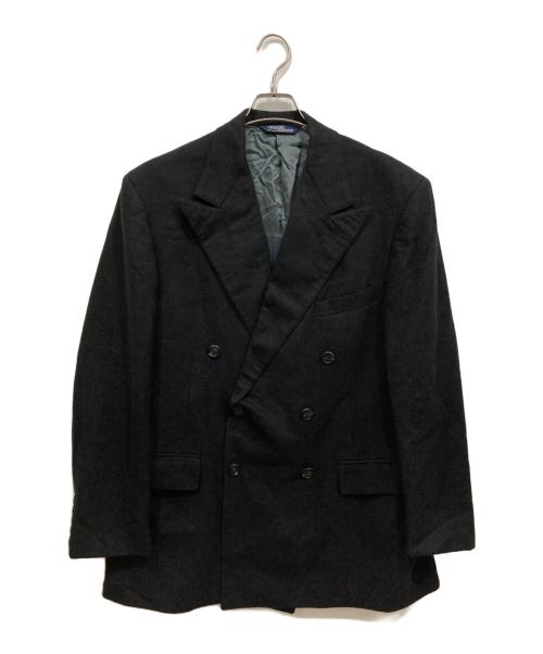 POLO RALPH LAUREN（ポロ・ラルフローレン）POLO RALPH LAUREN (ポロ・ラルフローレン) ダブルブレストジャケット ブラック サイズ:SIZE 41/35の古着・服飾アイテム