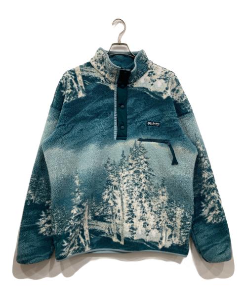 Columbia（コロンビア）Columbia (コロンビア) ヘルベティアハーフスナップフリース ブルー サイズ:Lの古着・服飾アイテム
