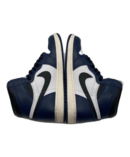 NIKE（ナイキ）NIKE (ナイキ) ハイカットスニーカー ホワイト×ネイビー サイズ:26㎝の古着・服飾アイテム