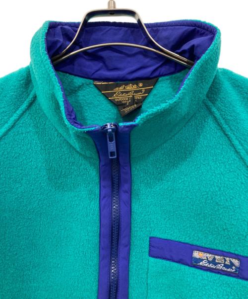 Eddie Bauer（エディーバウアー）Eddie Bauer (エディーバウアー) フリースジャケット グリーン サイズ:Mの古着・服飾アイテム