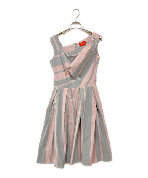 Vivienne Westwood RED LABEL（ヴィヴィアンウエストウッドレッドレーベル）Vivienne Westwood RED LABEL (ヴィヴィアンウエストウッドレッドレーベル) 変形ワンピース ピンク サイズ:２の古着・服飾アイテム