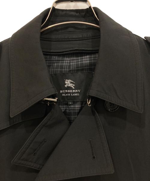 BURBERRY BLACK LABEL（バーバリーブラックレーベル）BURBERRY BLACK LABEL (バーバリーブラックレーベル) トレンチコート ブラック サイズ:Lの古着・服飾アイテム
