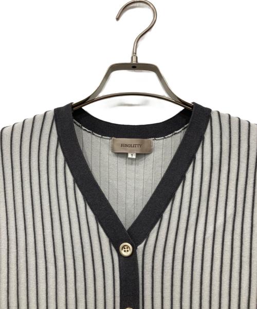 JUSGLITTY（ジャスグリッティー）JUSGLITTY (ジャスグリッティー) ニットワンピース グレー サイズ:1の古着・服飾アイテム
