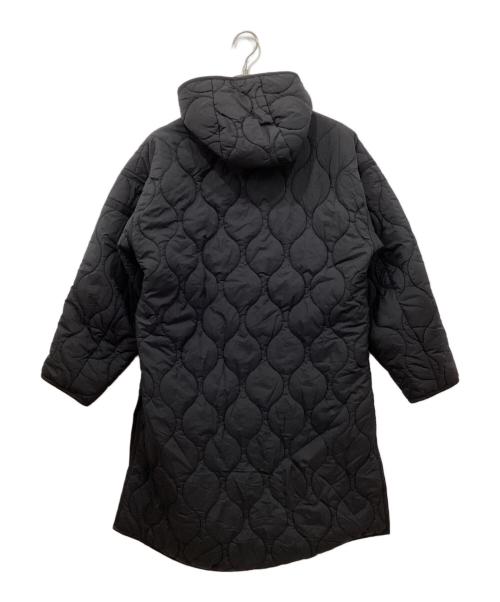 WILD THINGS（ワイルドシングス）WILD THINGS (ワイルドシングス) W'S QUILTED LONG COAT -TAUPE/キルティングロングコート ブラック サイズ:Mの古着・服飾アイテム