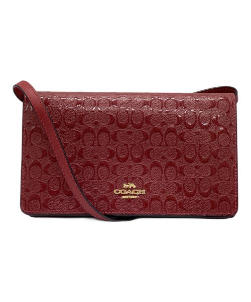 COACH（コーチ）COACH (コーチ) ショルダーバッグ レッドの古着・服飾アイテム