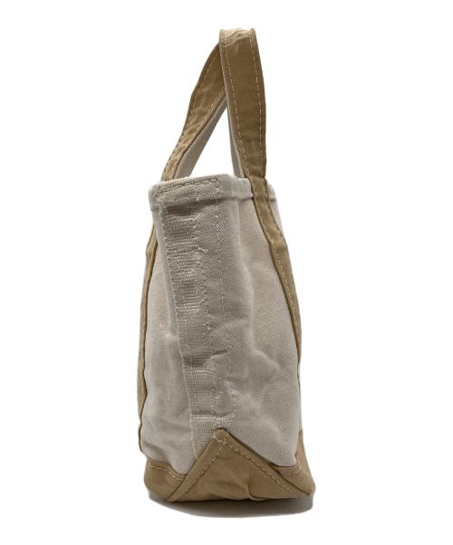 L.L.Bean（エルエルビーン）L.L.Bean (エルエルビーン) REMI RELIEF (レミレリーフ) Canvas Mini Tote Bag ベージュ×アイボリーの古着・服飾アイテム