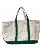 L.L.Bean×REMI RELIEFエルエルビーン×レミレリーフ）の古着「Canvas Large Tote Bag」｜アイボリー×グリーン
