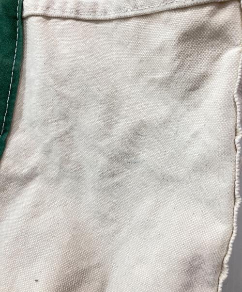 L.L.Bean（エルエルビーン）L.L.Bean (エルエルビーン) REMI RELIEF (レミレリーフ) Canvas Large Tote Bag アイボリー×グリーンの古着・服飾アイテム