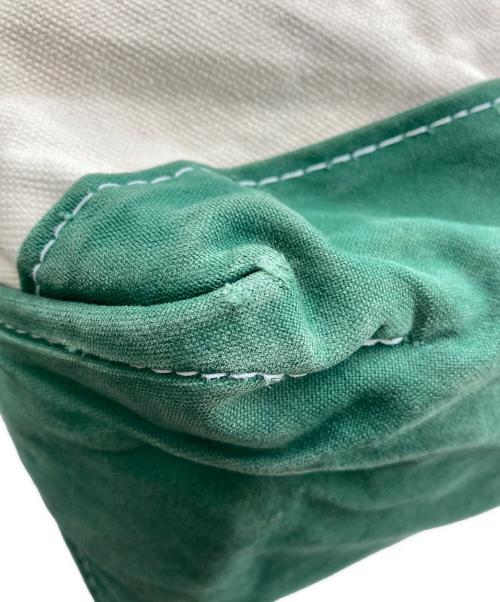 L.L.Bean（エルエルビーン）L.L.Bean (エルエルビーン) REMI RELIEF (レミレリーフ) Canvas Large Tote Bag アイボリー×グリーンの古着・服飾アイテム