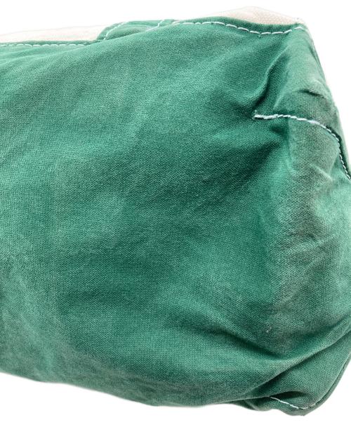 L.L.Bean（エルエルビーン）L.L.Bean (エルエルビーン) REMI RELIEF (レミレリーフ) Canvas Large Tote Bag アイボリー×グリーンの古着・服飾アイテム