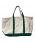 L.L.Bean（エルエルビーン）の古着「Canvas Large Tote Bag」｜アイボリー×グリーン