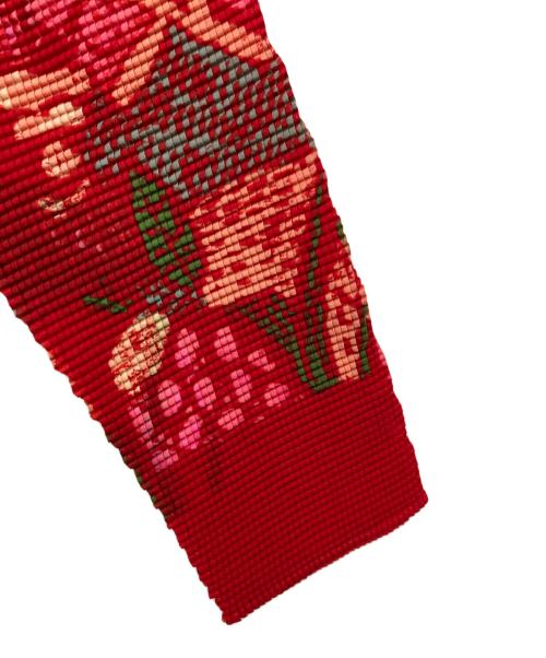 me ISSEY MIYAKE（ミーイッセイ ミヤケ）me ISSEY MIYAKE (ミーイッセイ ミヤケ) 総柄プリーツカットソー レッド サイズ:Freeの古着・服飾アイテム