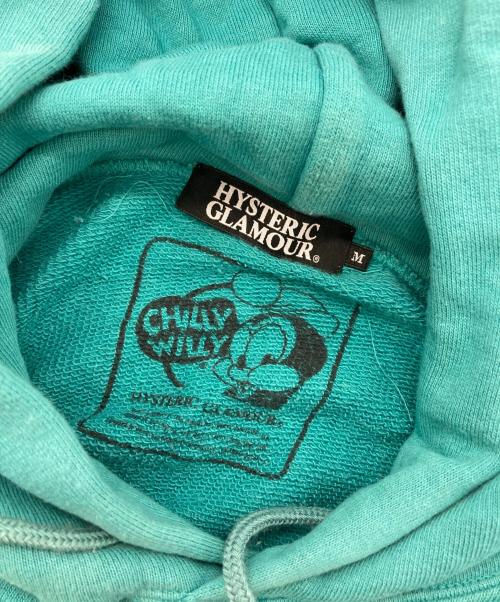 Hysteric Glamour（ヒステリックグラマー）Hysteric Glamour (ヒステリックグラマー) チリーウィリー パーカー ブルー サイズ:Mの古着・服飾アイテム