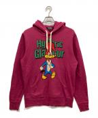 Hysteric Glamourヒステリックグラマー）の古着「ウッドペッカープリントパーカー」｜ピンク