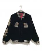 CORSAIRECORSAIRE）の古着「古着龍刺繍スーベニアジャケット」｜ブラック