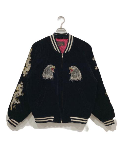 CORSAIRE（CORSAIRE）CORSAIRE (CORSAIRE) 古着龍刺繍スーベニアジャケット ブラック サイズ:Freeの古着・服飾アイテム