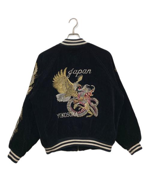 CORSAIRE（CORSAIRE）CORSAIRE (CORSAIRE) 古着龍刺繍スーベニアジャケット ブラック サイズ:Freeの古着・服飾アイテム