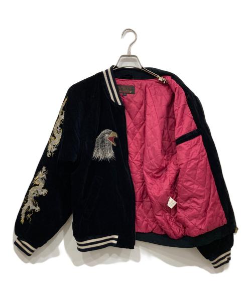 CORSAIRE（CORSAIRE）CORSAIRE (CORSAIRE) 古着龍刺繍スーベニアジャケット ブラック サイズ:Freeの古着・服飾アイテム