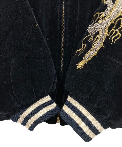 CORSAIRE（CORSAIRE）CORSAIRE (CORSAIRE) 古着龍刺繍スーベニアジャケット ブラック サイズ:Freeの古着・服飾アイテム