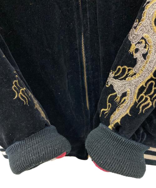 CORSAIRE（CORSAIRE）CORSAIRE (CORSAIRE) 古着龍刺繍スーベニアジャケット ブラック サイズ:Freeの古着・服飾アイテム