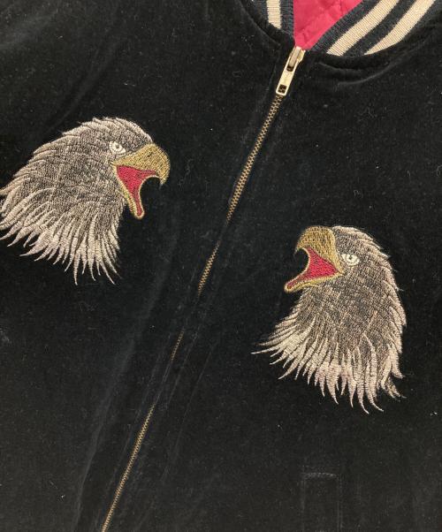 CORSAIRE（CORSAIRE）CORSAIRE (CORSAIRE) 古着龍刺繍スーベニアジャケット ブラック サイズ:Freeの古着・服飾アイテム