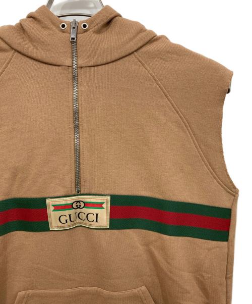 GUCCI（グッチ）GUCCI (グッチ) Vest ブラウン サイズ:12(150/72)の古着・服飾アイテム