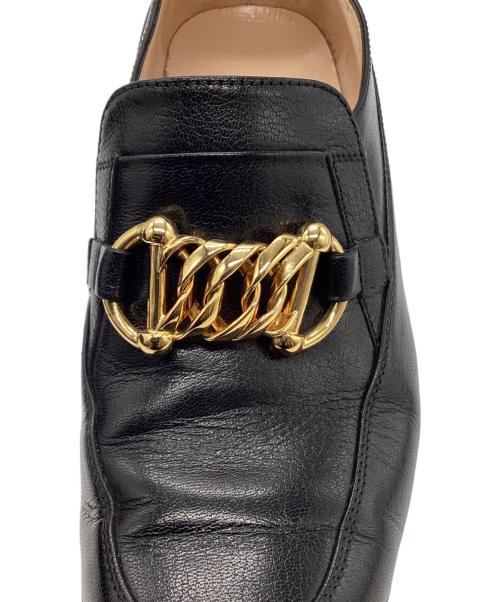 GUCCI（グッチ）GUCCI (グッチ) レザーローファー ブラック サイズ:37の古着・服飾アイテム