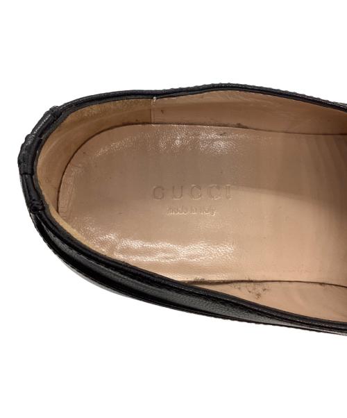 GUCCI（グッチ）GUCCI (グッチ) レザーローファー ブラック サイズ:37の古着・服飾アイテム