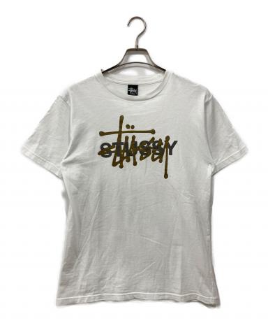 中古・古着通販】stussy (ステューシー) プリントTシャツ ホワイト