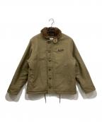 HOUSTONヒューストン）の古着「N-1デッキジャケット」｜カーキ