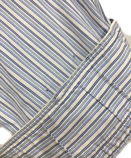 HERMES（エルメス）HERMES (エルメス) ストライプシャツ ブルー×ホワイト サイズ:42の古着・服飾アイテム