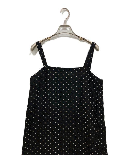 tricot COMME des GARCONS（トリココムデギャルソン）tricot COMME des GARCONS (トリココムデギャルソン) ドット柄キャミソールワンピース ブラック サイズ:Mの古着・服飾アイテム