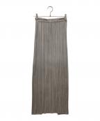 PLEATS PLEASEプリーツプリーズ）の古着「プリーツスカート」｜ベージュ