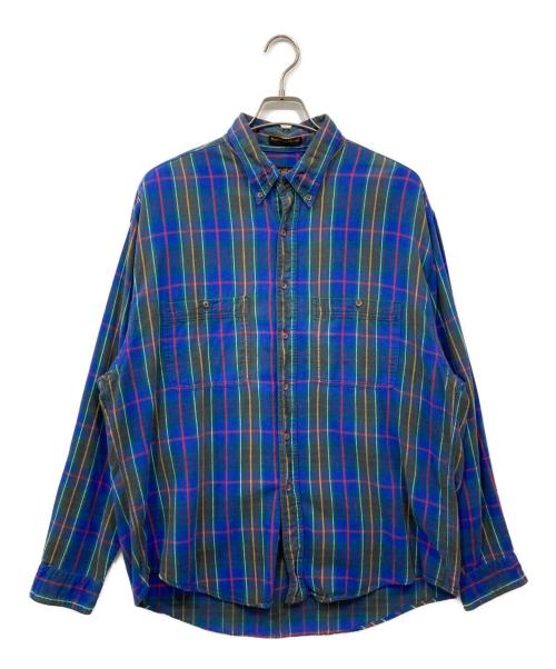 Eddie Bauer（エディーバウアー）Eddie Bauer (エディーバウアー) ボタンダウンチェックシャツ マルチカラー サイズ:XLの古着・服飾アイテム