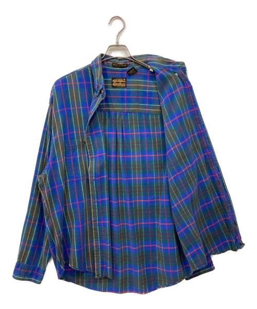 Eddie Bauer（エディーバウアー）Eddie Bauer (エディーバウアー) ボタンダウンチェックシャツ マルチカラー サイズ:XLの古着・服飾アイテム
