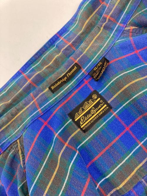 Eddie Bauer（エディーバウアー）Eddie Bauer (エディーバウアー) ボタンダウンチェックシャツ マルチカラー サイズ:XLの古着・服飾アイテム