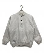 DESCENDANTディセンダント）の古着「ヘンリーネックスウェットシャツ」｜グレー