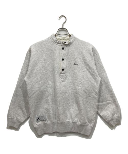 DESCENDANT（ディセンダント）DESCENDANT (ディセンダント) ヘンリーネックスウェットシャツ グレー サイズ:1の古着・服飾アイテム