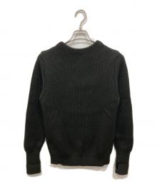 ANDERSEN-ANDERSEN（アンデルセン アンデルセン）の古着「ニットクルーネック セーター」｜グリーン