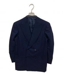 BEAMS F（ビームスエフ）の古着「ヘリンボーンダブルジャケット」｜ネイビー