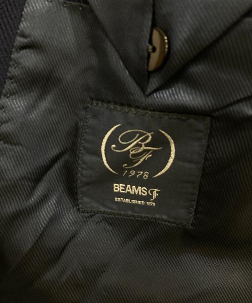 BEAMS F（ビームスエフ）BEAMS F (ビームスエフ) ヘリンボーンダブルジャケット ネイビー サイズ:44の古着・服飾アイテム