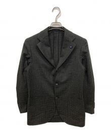 LARDINI（ラルディーニ）の古着「ウールテーラードジャケット」｜ネイビー×グリーン