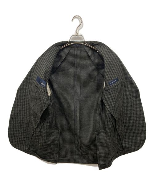 LARDINI（ラルディーニ）LARDINI (ラルディーニ) ウールテーラードジャケット ネイビー×グリーン サイズ:44の古着・服飾アイテム