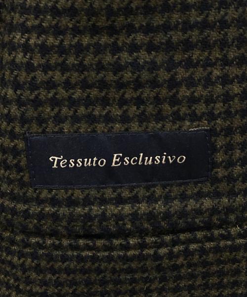 LARDINI（ラルディーニ）LARDINI (ラルディーニ) ウールテーラードジャケット ネイビー×グリーン サイズ:44の古着・服飾アイテム