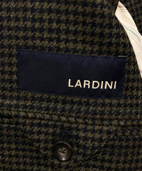 LARDINI（ラルディーニ）LARDINI (ラルディーニ) ウールテーラードジャケット ネイビー×グリーン サイズ:44の古着・服飾アイテム