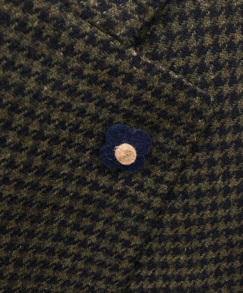 LARDINI（ラルディーニ）LARDINI (ラルディーニ) ウールテーラードジャケット ネイビー×グリーン サイズ:44の古着・服飾アイテム